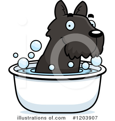 Scottish Terrier Clipart #1203907 by Cory Thoman