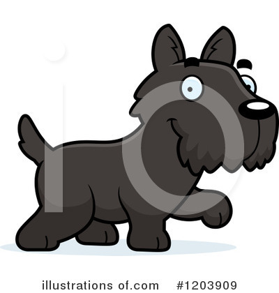Scottish Terrier Clipart #1203909 by Cory Thoman