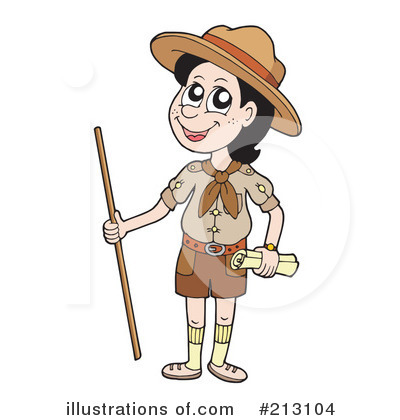 Royalty-Free (RF) Scout Clipart Illustration by visekart - Stock Sample #213104