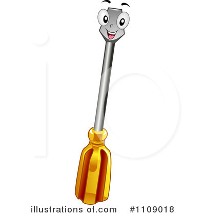 Royalty-Free (RF) Screwdriver Clipart Illustration by BNP Design Studio - Stock Sample #1109018