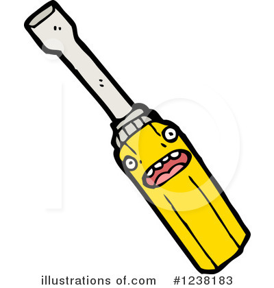 Royalty-Free (RF) Screwdriver Clipart Illustration by lineartestpilot - Stock Sample #1238183