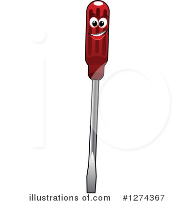 Royalty-Free (RF) Screwdriver Clipart Illustration by Vector Tradition SM - Stock Sample #1274367