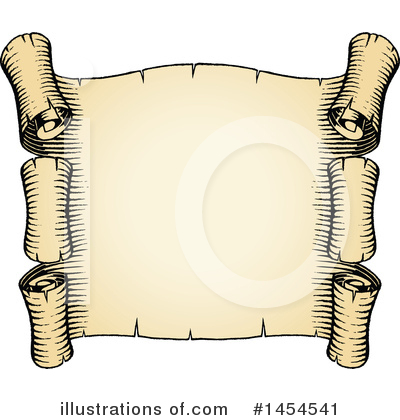 Royalty-Free (RF) Scroll Clipart Illustration by cidepix - Stock Sample #1454541
