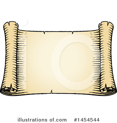 Royalty-Free (RF) Scroll Clipart Illustration by cidepix - Stock Sample #1454544