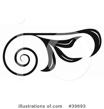 Royalty-Free (RF) Scroll Clipart Illustration by dero - Stock Sample #39693