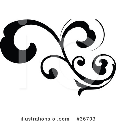 Royalty-Free (RF) Scrolls Clipart Illustration by OnFocusMedia - Stock Sample #36703