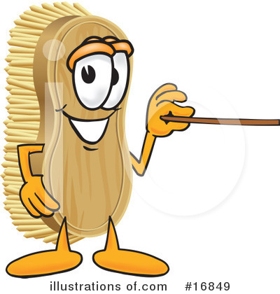 Royalty-Free (RF) Scrub Brush Character Clipart Illustration by Mascot Junction - Stock Sample #16849