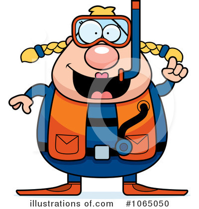 Royalty-Free (RF) Scuba Diver Clipart Illustration by Cory Thoman - Stock Sample #1065050