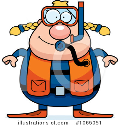 Royalty-Free (RF) Scuba Diver Clipart Illustration by Cory Thoman - Stock Sample #1065051