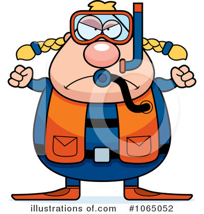 Royalty-Free (RF) Scuba Diver Clipart Illustration by Cory Thoman - Stock Sample #1065052