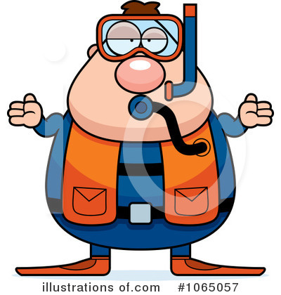 Royalty-Free (RF) Scuba Diver Clipart Illustration by Cory Thoman - Stock Sample #1065057