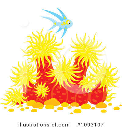 Royalty-Free (RF) Sea Anemones Clipart Illustration by Alex Bannykh - Stock Sample #1093107