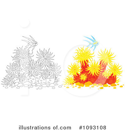 Royalty-Free (RF) Sea Anemones Clipart Illustration by Alex Bannykh - Stock Sample #1093108