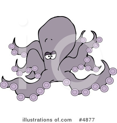 Royalty-Free (RF) Sea Creature Clipart Illustration by djart - Stock Sample #4877