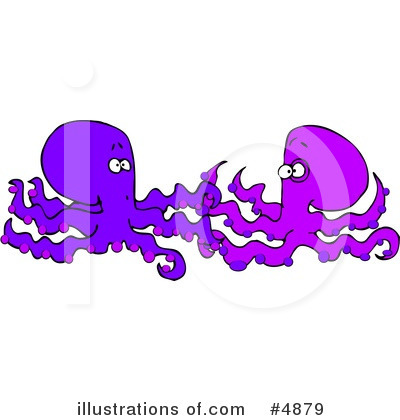 Royalty-Free (RF) Sea Creature Clipart Illustration by djart - Stock Sample #4879