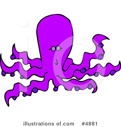 Royalty-Free (RF) Sea Creature Clipart Illustration by djart - Stock Sample #4881