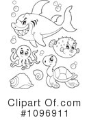 Sea Life Clipart #1096911 by visekart