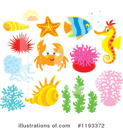 Jellyfish Clipart #1193372 by Alex Bannykh