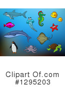 Sea Life Clipart #1295203 by Vector Tradition SM