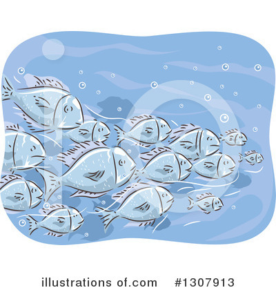 Royalty-Free (RF) Sea Life Clipart Illustration by BNP Design Studio - Stock Sample #1307913