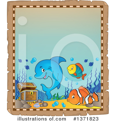 Royalty-Free (RF) Sea Life Clipart Illustration by visekart - Stock Sample #1371823