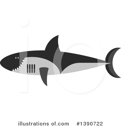 Sharks Clipart #1390722 by Vector Tradition SM