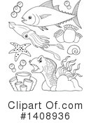 Sea Life Clipart #1408936 by visekart