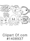 Sea Life Clipart #1408937 by visekart