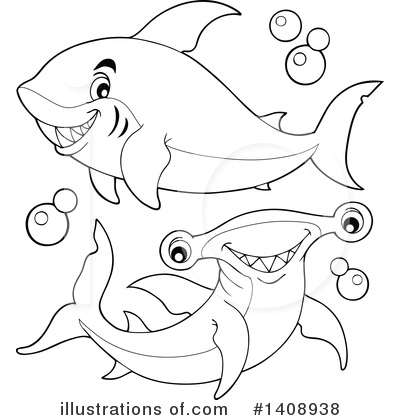 Royalty-Free (RF) Sea Life Clipart Illustration by visekart - Stock Sample #1408938