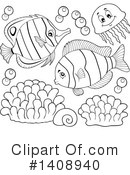 Sea Life Clipart #1408940 by visekart