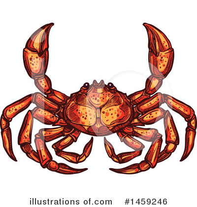 Crab Clipart #1459246 by Vector Tradition SM