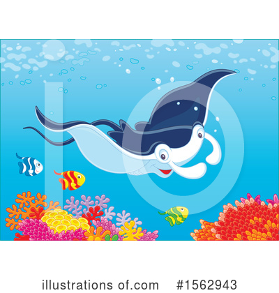 Royalty-Free (RF) Sea Life Clipart Illustration by Alex Bannykh - Stock Sample #1562943