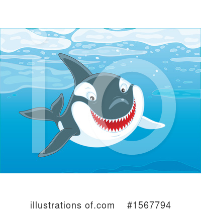 Royalty-Free (RF) Sea Life Clipart Illustration by Alex Bannykh - Stock Sample #1567794