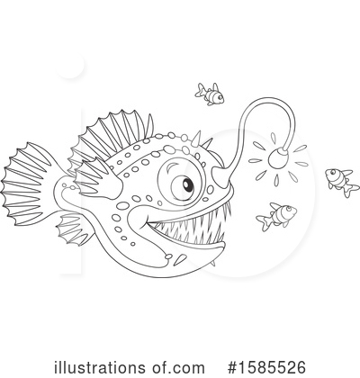 Anglerfish Clipart #1585526 by Alex Bannykh