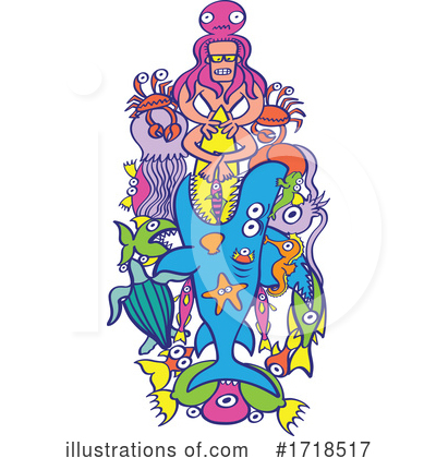 Royalty-Free (RF) Sea Life Clipart Illustration by Zooco - Stock Sample #1718517