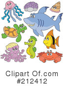 Sea Life Clipart #212412 by visekart