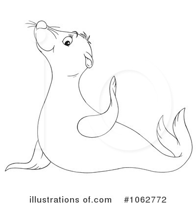 Royalty-Free (RF) Sea Lion Clipart Illustration by Alex Bannykh - Stock Sample #1062772
