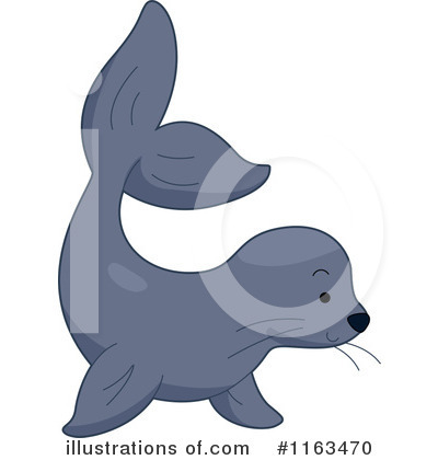 Royalty-Free (RF) Sea Lion Clipart Illustration by BNP Design Studio - Stock Sample #1163470