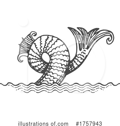 Royalty-Free (RF) Sea Monster Clipart Illustration by Vector Tradition SM - Stock Sample #1757943