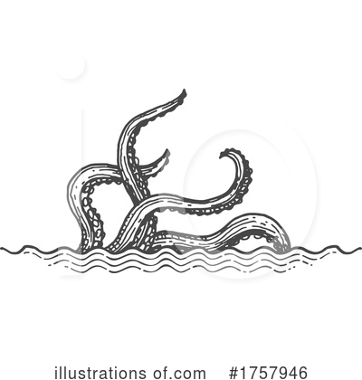 Sea Monster Clipart #1757946 by Vector Tradition SM