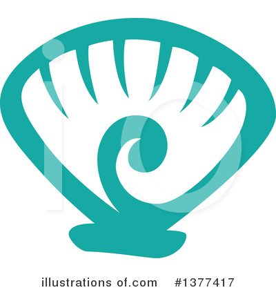 Royalty-Free (RF) Sea Shell Clipart Illustration by Cherie Reve - Stock Sample #1377417