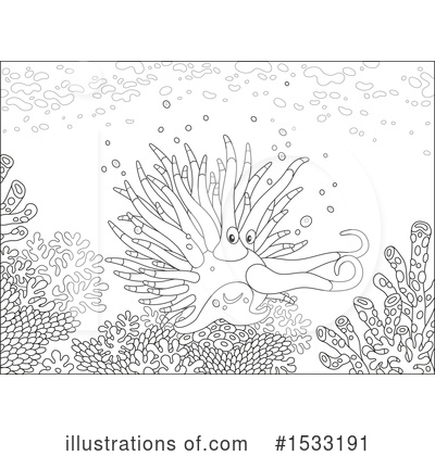 Royalty-Free (RF) Sea Slug Clipart Illustration by Alex Bannykh - Stock Sample #1533191
