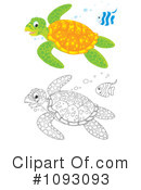Sea Turtle Clipart #1093093 by Alex Bannykh