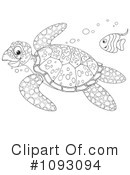 Sea Turtle Clipart #1093094 by Alex Bannykh