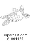 Sea Turtle Clipart #1094476 by Alex Bannykh