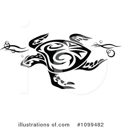 Royalty-Free (RF) Sea Turtle Clipart Illustration by Vector Tradition SM - Stock Sample #1099482