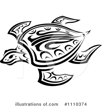 Royalty-Free (RF) Sea Turtle Clipart Illustration by Vector Tradition SM - Stock Sample #1110374