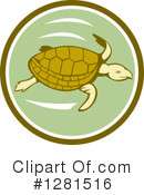 Sea Turtle Clipart #1281516 by patrimonio