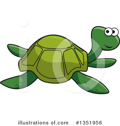 Turtle Clipart #1351956 by Vector Tradition SM