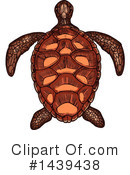 Sea Turtle Clipart #1439438 by Vector Tradition SM